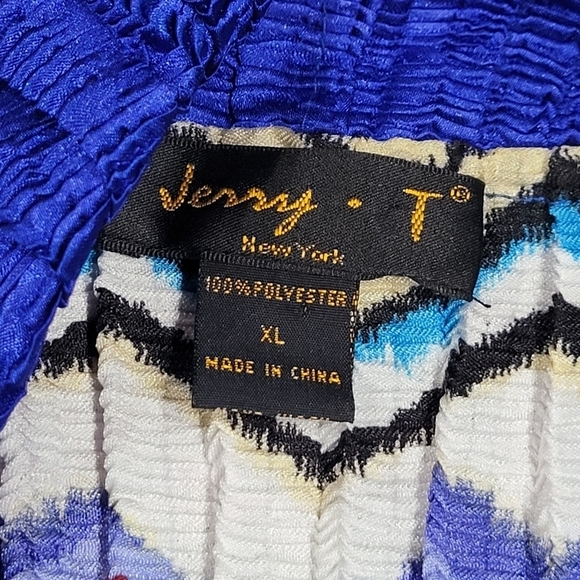 Jerry T Aztec Print Cardigan Women's Sz XL Lightwe - Picture 10 of 10